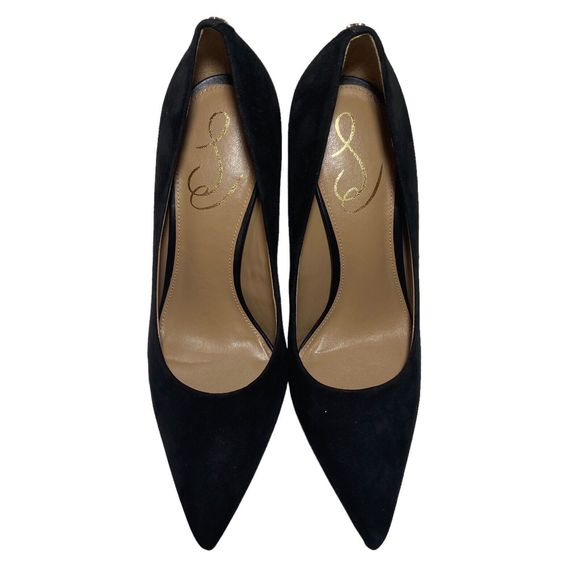 Sam Edelman Black Suede Heels - Picture 9 of 15